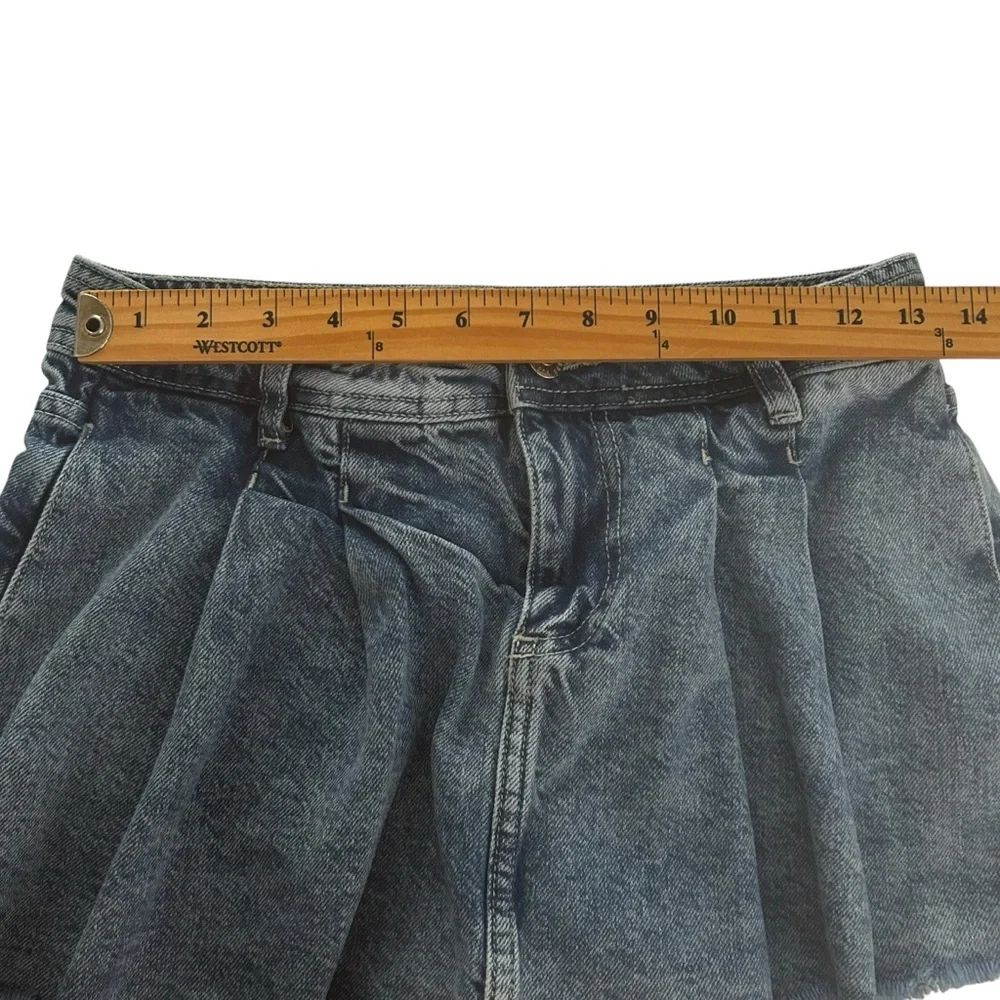 Urban outfitters denim mini skorts size 25 bonus A&F babydoll y2k top XS grunge